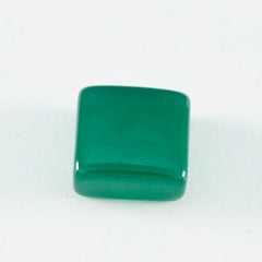 Green Onyx 1PC Small 7x7 MM Square Cabochon Green Polished semi Precious Precious Gemstone