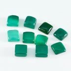 Green Onyx 1PC Small 8x8 MM Square Cabochon Green Splendid semi Precious Gems