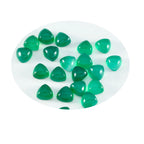 Green Onyx 10PC Tiny 4x4 MM Triangle Cabochon Green High Quality semi Precious Precious Gemstone