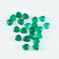 Green Onyx 10PC Tiny 4x4 MM Triangle Cabochon Green High Quality semi Precious Precious Gemstone