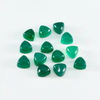 Green Onyx 1PC Small 8x8 MM Triangle Cabochon Green Pure semi Precious Loose Gemstones