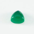 Green Onyx 1PC Large 10x10 MM Triangle Cabochon Green Brilliant semi Precious Precious Gemstone