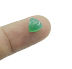 Green Onyx 10PC Tiny 5x5 MM Triangle Cabochon Green Natural semi Precious Gems