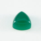 Green Onyx 1PC Tiny 6x6 MM Triangle Cabochon Green Genuine semi Precious Loose Gems