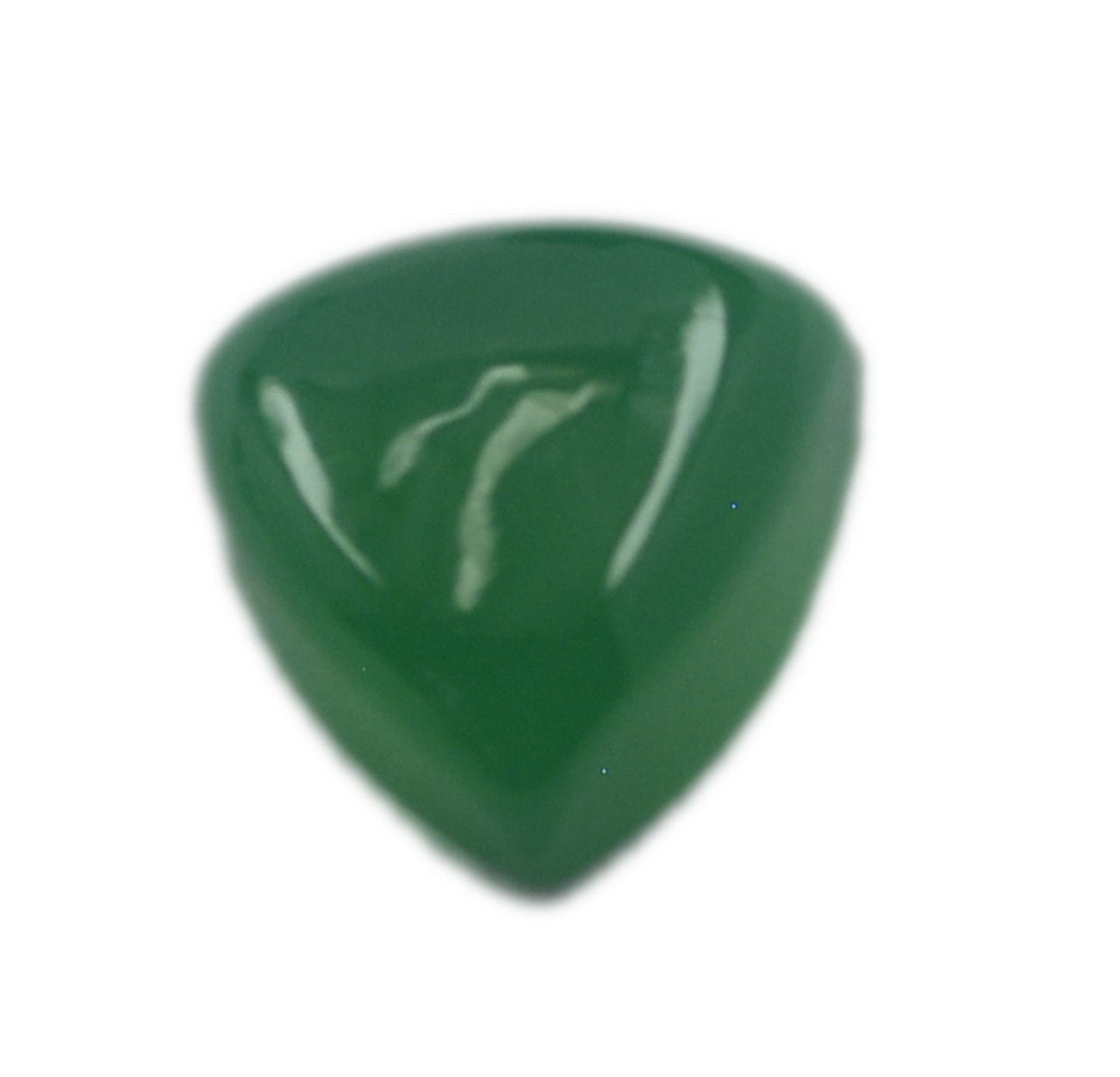 Green Onyx 1PC Medium 9x9 MM Triangle Cabochon Green Fiery semi Precious Semi Precious Gemstone