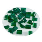 Green Onyx 1PC Small 6x8 MM Emerald Faceted Green Natural Semi Precious Gems