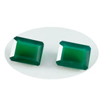 Green Onyx 1PC Large 8x12 MM Emerald Faceted Green Sparkling Semi Precious Loose Gemstone