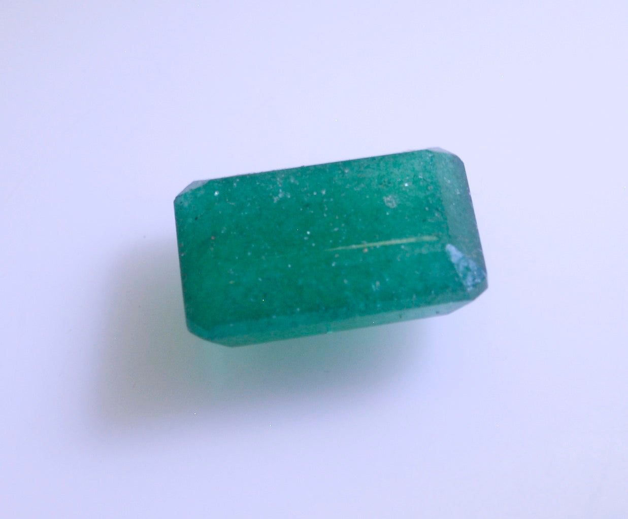 Green Onyx 1PC Large 10x12 MM Emerald Faceted Green Polished Semi Precious Loose Gemstones
