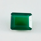 Green Onyx 1PC Chunky 13x18 MM Emerald Faceted Green Lustrous Semi Precious Loose Gemstone