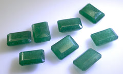 Green Onyx 1PC Chunky 13x18 MM Emerald Faceted Green Lustrous Semi Precious Loose Gemstone