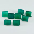 Green Onyx 1PC Large 8x12 MM Emerald Faceted Green Sparkling Semi Precious Loose Gemstone