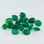 Green Onyx 1PC Medium 7x10 MM Oval Faceted Green Shine Semi Precious Loose Gemstones