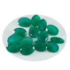 Green Onyx 1PC Small 7x9 MM Oval Faceted Green Lustrous Semi Precious Loose Gemstone