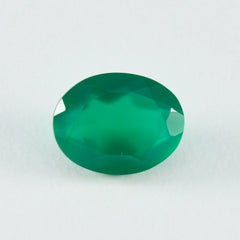 Green Onyx 10PC Tiny 3x5 MM Oval Faceted Green Brilliant Semi Precious Loose Gems