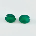 Green Onyx 1PC Large 9x11 MM Oval Faceted Green High Quality Semi Precious Loose Gems