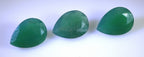 Green Onyx 10PC Tiny 4x6 MM Pear Faceted Green Superior Semi Precious Gems