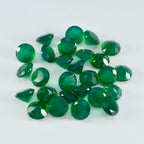 Green Onyx 10PC Tiny 5x5 MM Round Faceted Green Sparkling Semi Precious Gems
