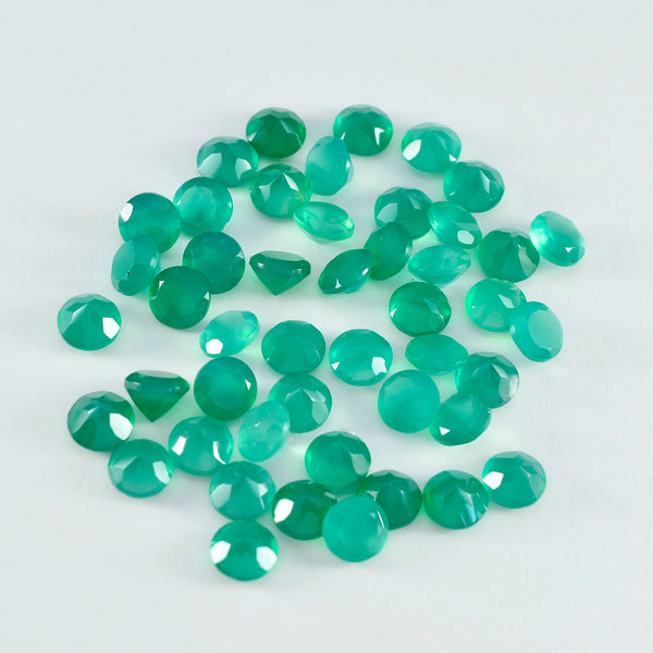 Green Onyx 1PC Chunky 16x16 MM Round Faceted Green Pure Semi Precious Loose Gemstones