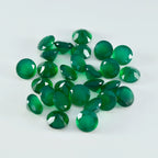 Green Onyx 1PC Small 7x7 MM Round Faceted Green Splendid Semi Precious Loose Gemstone