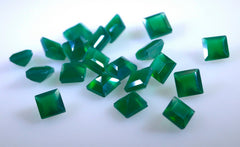 Green Onyx 1PC Chunky 16x16 MM Square Faceted Green Pure Semi Precious Loose Gemstones