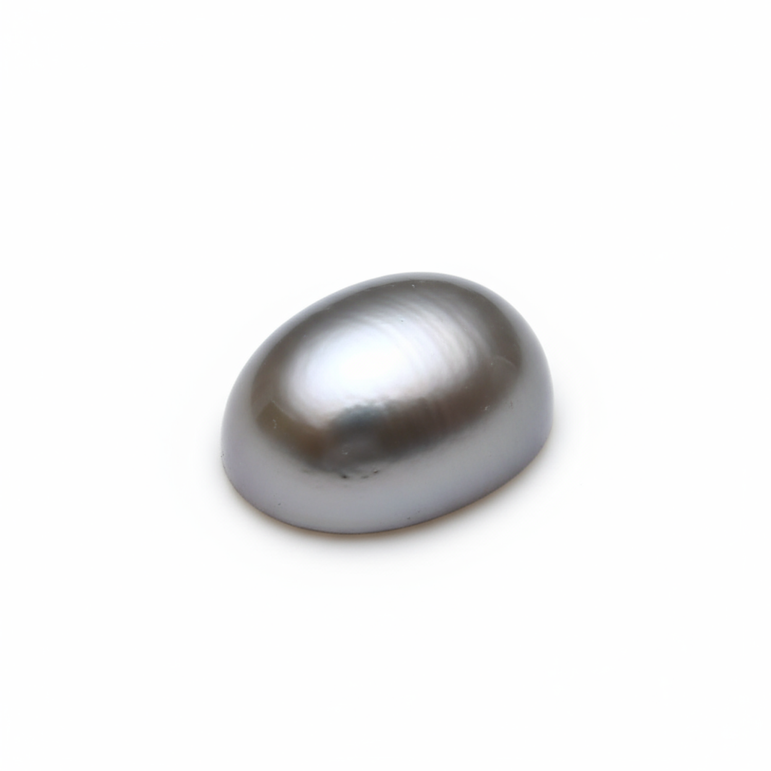 Gray Pearl 10PC Tiny 4x6 MM Oval Cabochon Gray Superior semi Precious Gems Huvudsaklig produktbild