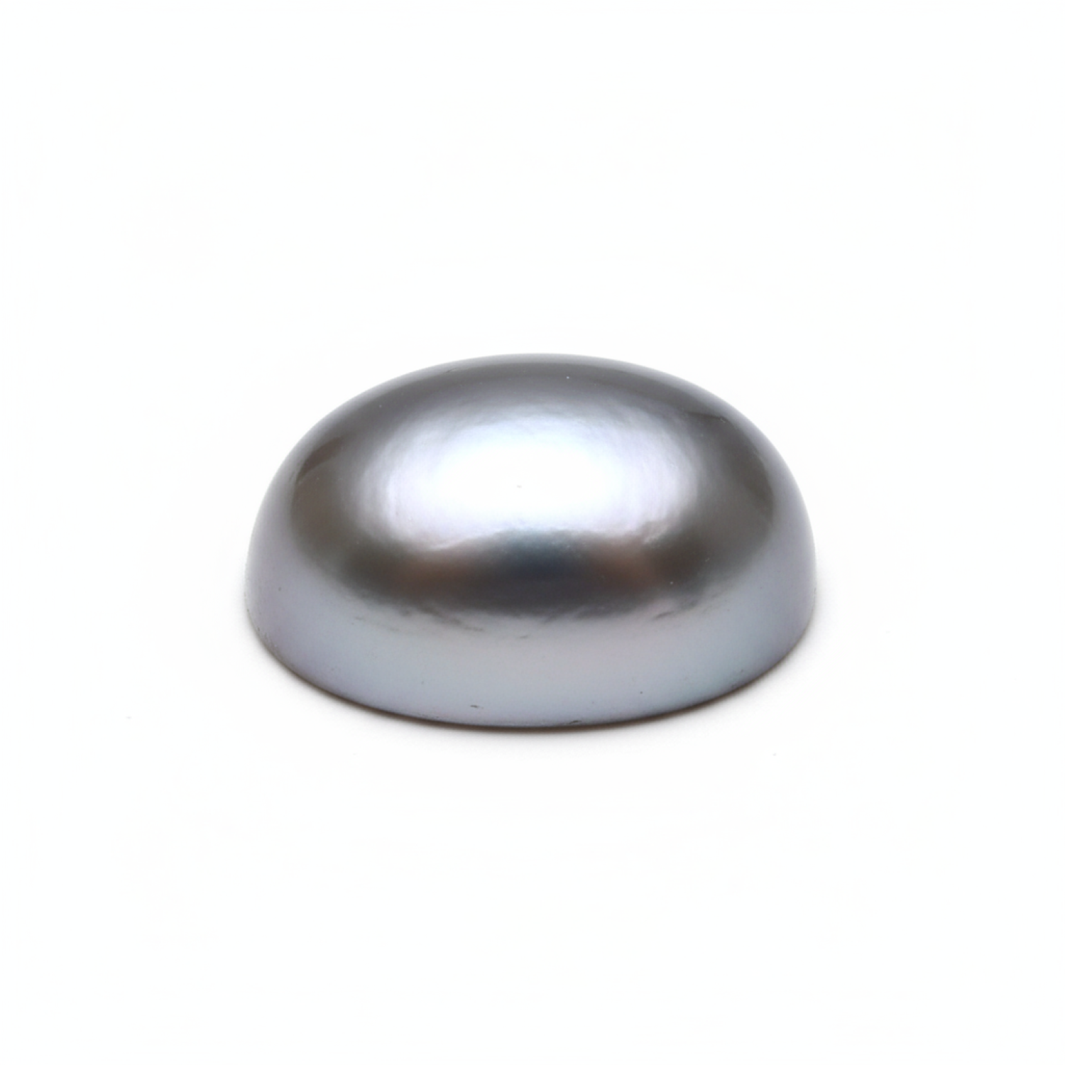 Gray Pearl 1PC Small 6x8 MM Oval Cabochon Gray Fiery semi Precious Loose Gemstone Главное изображение товара