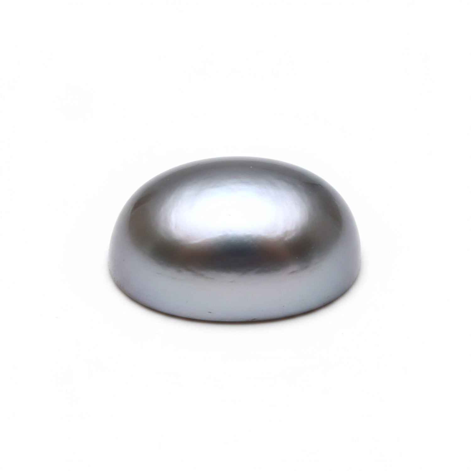 Gray Pearl 1PC Small 6x8 MM Oval Cabochon Gray Fiery semi Precious Loose Gemstone