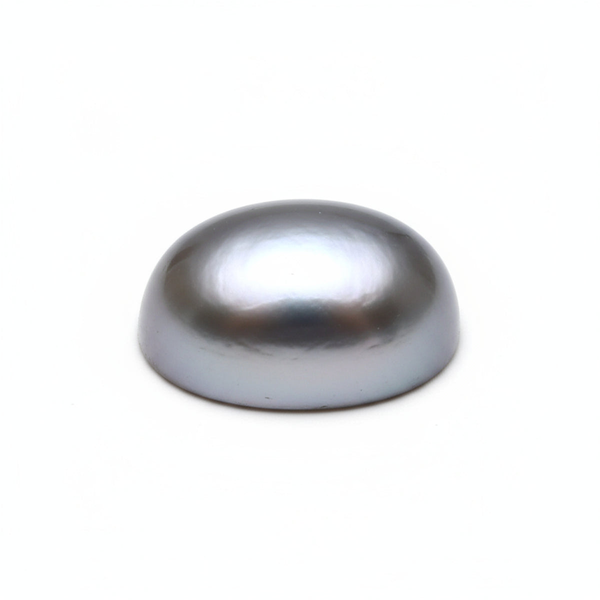 Gray Pearl 1PC Small 6x8 MM Oval Cabochon Gray Fiery semi Precious Loose Gemstone