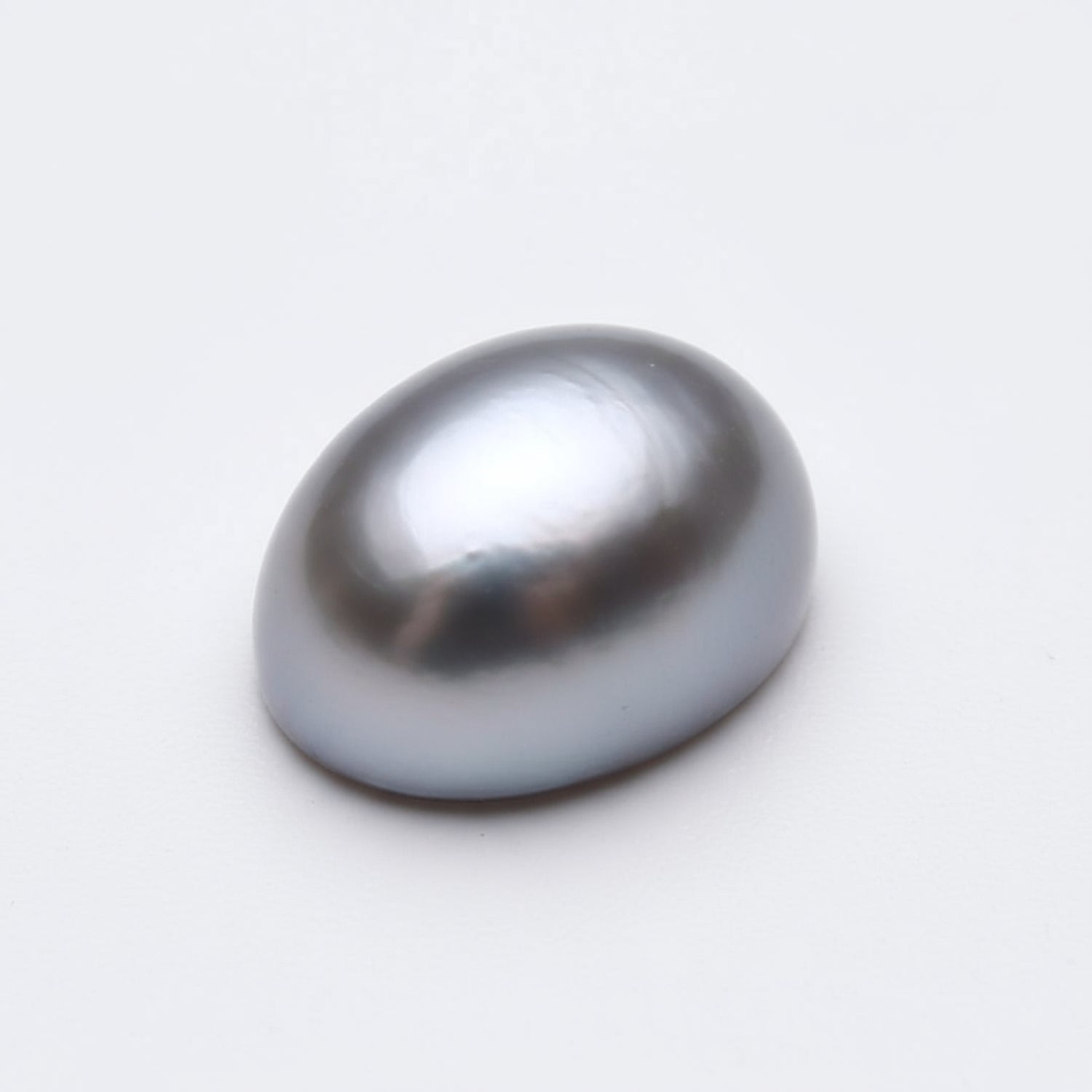 Gray Pearl 1PC Medium 7x10 MM Oval Cabochon Gray Polished semi Precious Precious Gemstone
