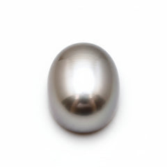 Gray Pearl 1PC Small 7x9 MM Oval Cabochon Gray Sparkling semi Precious Semi Precious Gemstone