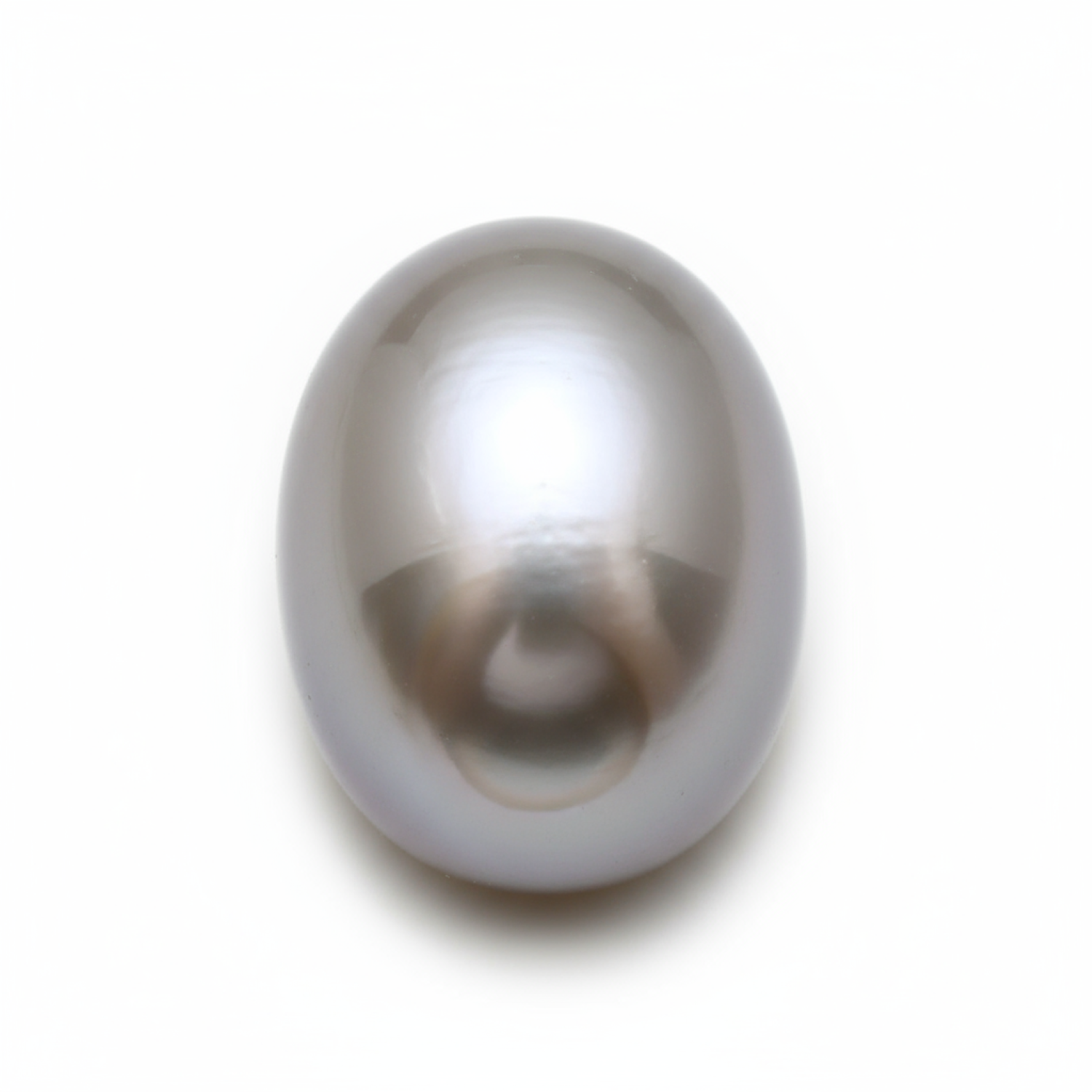 Gray Pearl 1PC Small 7x9 MM Oval Cabochon Gray Sparkling semi Precious Semi Precious Gemstone Sekundär produktbild