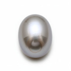 Gray Pearl 1PC Small 7x9 MM Oval Cabochon Gray Sparkling semi Precious Semi Precious Gemstone