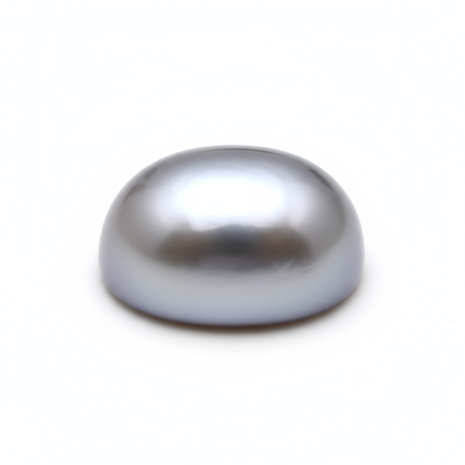 Gray Pearl 1PC Medium 8x10 MM Oval Cabochon Gray Splendid semi Precious Gems Sekundär produktbild