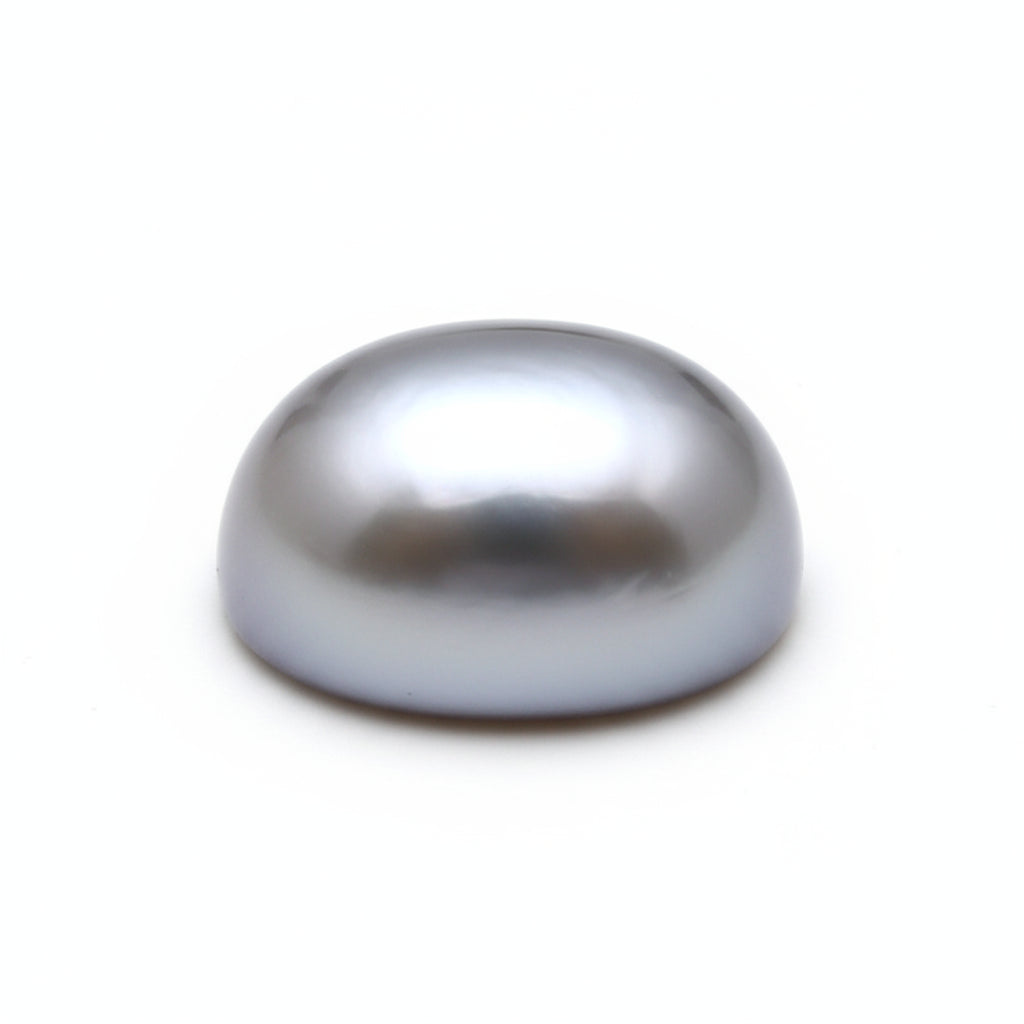 Gray Pearl 1PC Medium 8x10 MM Oval Cabochon Gray Splendid semi Precious Gems