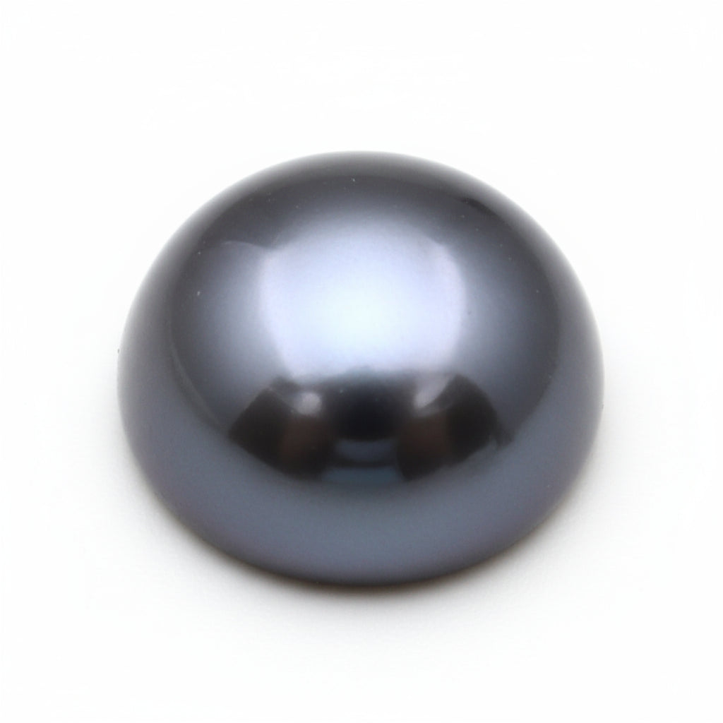 Gray Pearl 1PC Tiny 6x6 MM Round Cabochon Gray Pure semi Precious Loose Gemstones