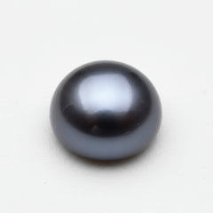 Gray Pearl 1PC Small 7x7 MM Round Cabochon Gray Fiery semi Precious Semi Precious Gemstone