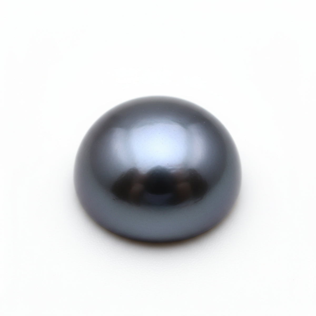 Gray Pearl 1PC Small 8x8 MM Round Cabochon Gray Brilliant semi Precious Precious Gemstone