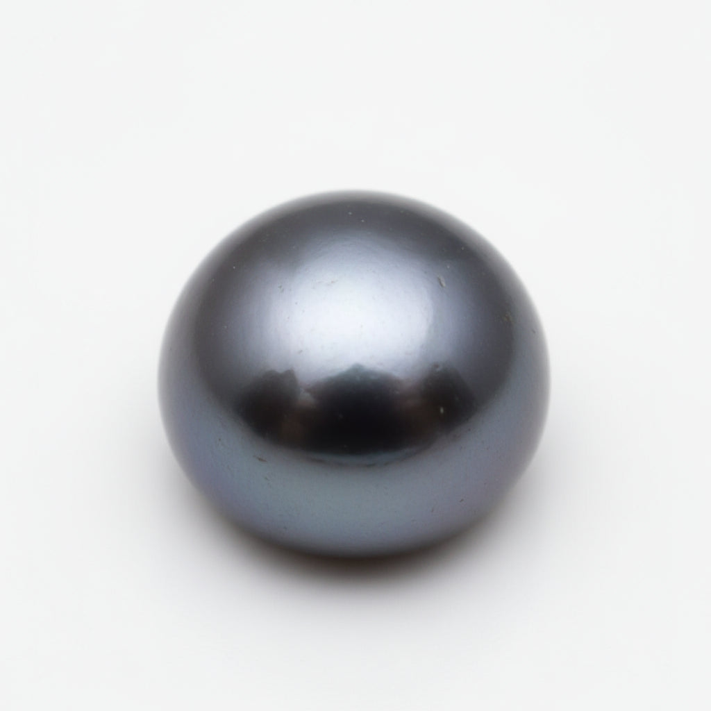 Gray Pearl 1PC Medium 9x9 MM Round Cabochon Gray Sparkling semi Precious Gems