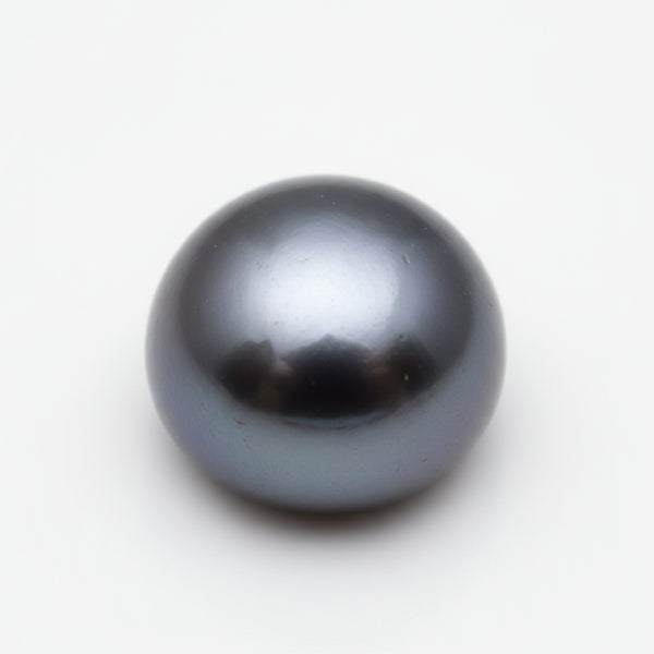 Gray Pearl 1PC Medium 9x9 MM Round Cabochon Gray Sparkling semi Precious Gems