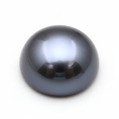 Gray Pearl 1PC Medium 9x9 MM Round Cabochon Gray Sparkling semi Precious Gems