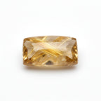 Golden Rutile 1PC Small 6x12 MM Baguette Cabochon Yellow High-Quality semi Precious Loose Gems