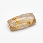 Golden Rutile 1PC Medium 7x14 MM Baguette Cabochon Yellow Natural semi Precious Loose Gemstone