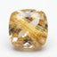 Golden Rutile 1PC Large 10x10 MM Cushion Cabochon Yellow Shine semi Precious Precious Gemstone