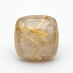 Golden Rutile 1PC Small 8x8 MM Cushion Cabochon Yellow Luster semi Precious Loose Gemstones