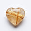Golden Rutile 1PC Medium 9x9 MM Heart Cabochon Yellow Brilliant semi Precious Precious Gemstone