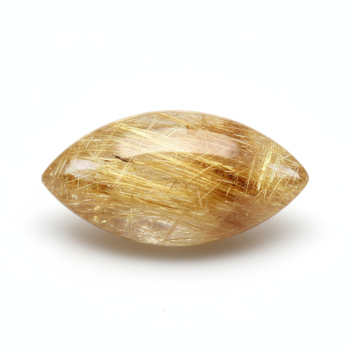 Golden Rutile 10PC Tiny 4x8 MM Marquise  Cabochon Yellow Genuine semi Precious Precious Gemstone