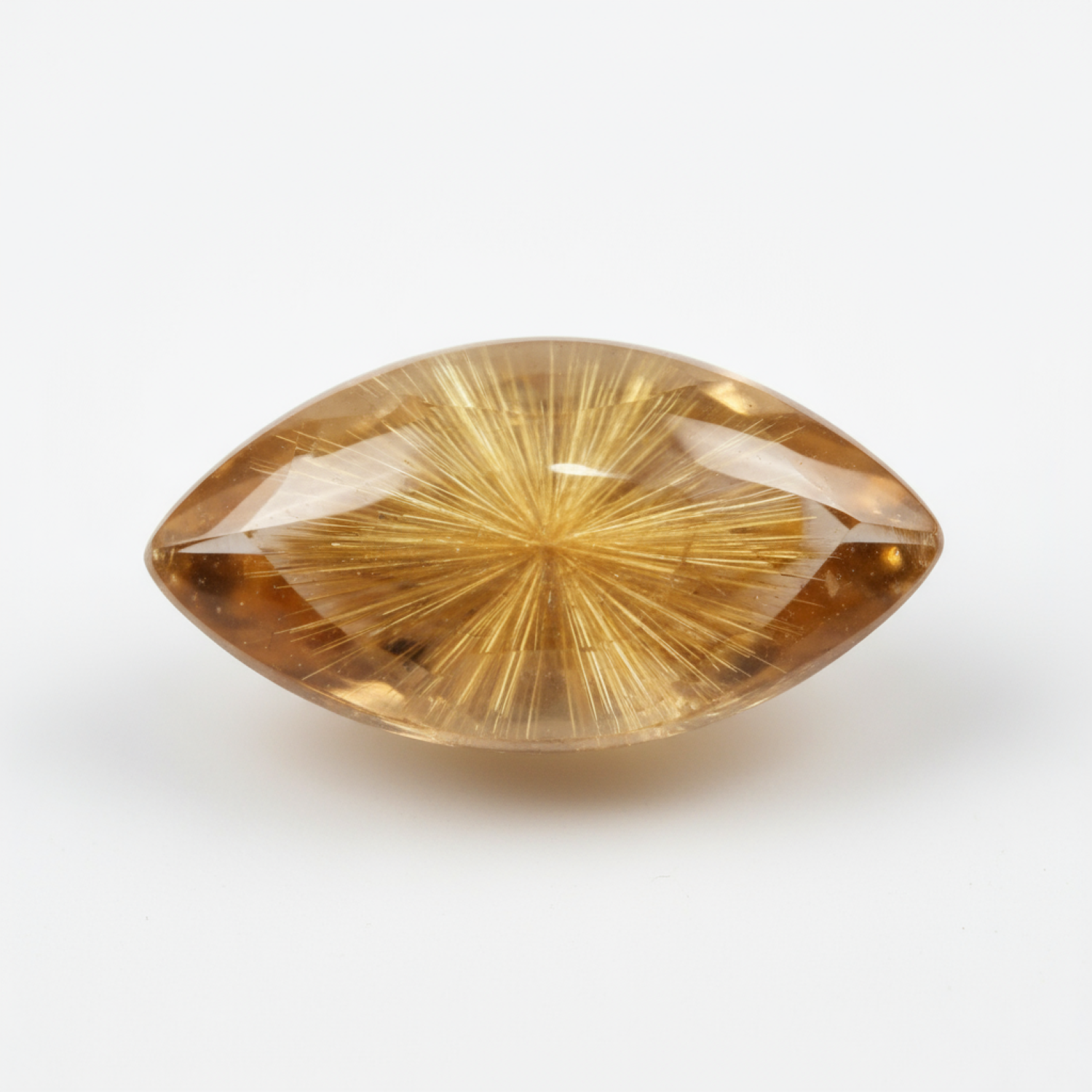 Golden Rutile 1PC Small 5x10 MM Marquise  Cabochon Yellow Superior semi Precious Gems Главное изображение товара