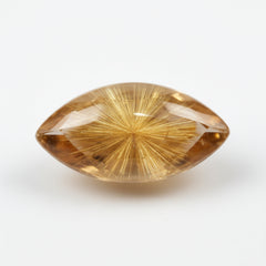 Golden Rutile 1PC Small 5x10 MM Marquise  Cabochon Yellow Superior semi Precious Gems