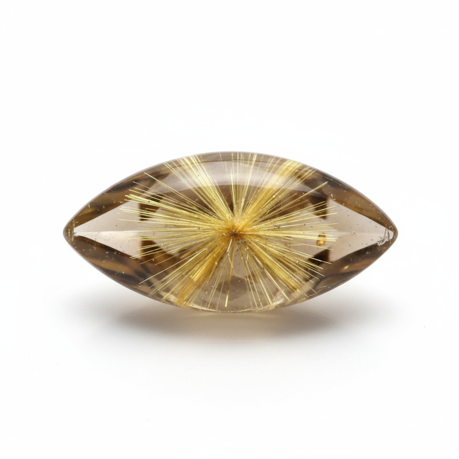 Golden Rutile 1PC Small 5x10 MM Marquise  Cabochon Yellow Superior semi Precious Gems