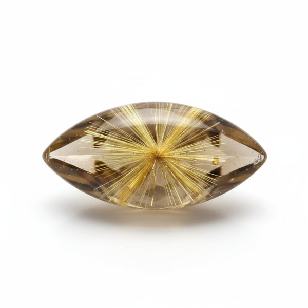 Golden Rutile 1PC Small 5x10 MM Marquise  Cabochon Yellow Superior semi Precious Gems